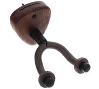 KOCKSHION Support mural pour guitare en bois avec patère en caoutchouc, rangement pour ukulélé et instruments à cordes, installation rapide pour décoration intérieure et usage personnel