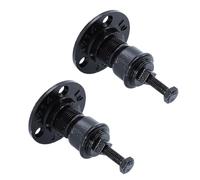 KOCKSHION Support Mural pour Main Courante en Fer Noir, Lot de 2 Pièces, Design Classique Stable et Facile à Monter pour Rambarde D'escalier