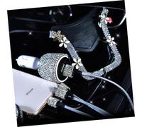 KOCKSHION Support Téléphone Voiture Aération avec Strass Support Multifonction U Type Maintien Stable et Au Port de Charge Installation sans Outil Compatible Navigation Mobile Couleur Rose