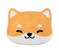 KOCKSHION Tapis de Bain Absorbant en Coton Toucher Confortable, Forme Animale Orange Antidérapant pour Salle de Bain et Chambre, Séchage Rapide