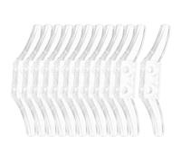 KOCKSHION Taquets de Corde de Sécurité Léger et Résistant en Acrylique et Fer 12pcs Vis de Montage et Tube D'expansion pour Store Fenêtre Maison
