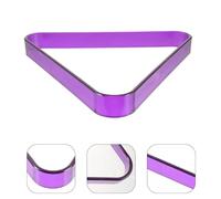 KOCKSHION Triangle de Billard Grand Format 2-1/4 pour Billard Américain Cadre Rigide en Plastique Violet Râtelier à Boules Portable et Accessoires
