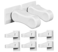 KOCKSHION Verrous de Sécurité Design Compact 8pcs pour Poignée de Porte Bébé en Abs Blanc Sûreté Fiable pour Protéger Garçon et Filles