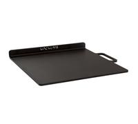 Kockums Jernverk Acier à pizza avec bord - 37 x 32 cm - Plaque à pizza - Pierre à pizza alternative - Acier au carbone de 6 mm - Sans PFAS - Barbecue à gaz - Four à feu ouvert - Fabriqué en Suède