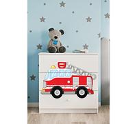s - Commode babydreams blanche Pompiers