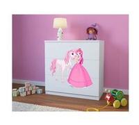 s - Commode babydreams blanche Princesse et cheval