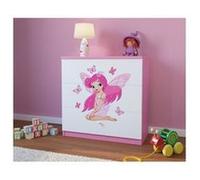 Kocot Kids - Commode babydreams rose Fée et papillons Blanc G