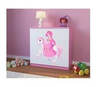 Kocot Kids - Commode babydreams rose Princesse sur cheval Blanc G