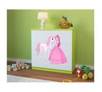 Kocot Kids - Commode babydreams verte Princesse et cheval Blanc G