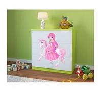 s - Commode babydreams verte Princesse sur cheval