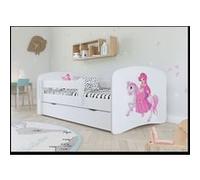 Kocot Kids - Lit babydreams 2 blanc princesse sur Cheval tiroir et matelas inclus 160/80 Blanc G