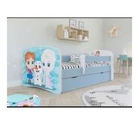 Kocot Kids - Lit babydreams 2 bleu La Reine des neiges tiroir et matelas inclus 140/70 Bleu G
