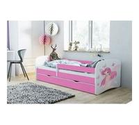s - Lit babydreams 2 rose Fée et papillons tiroir et matelas inclus 180/80