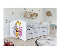 s - Lit babydreams 2 rose ZOO tiroir et matelas inclus 160/80