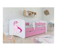 s - Lit babydreams 2 vert Unicorn tiroir et matelas inclus 160/80