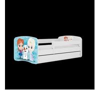 Kocot Kids Lit Babydreams blanc, La Reine de neiges, sans tiroir, sans matelas 160/80 - 5903282043619