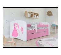 Kocot Kids Lit Babydreams cheval de princesse rose sans matelas à tiroirs 180/80 - 5903282041332