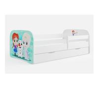 Kocot Kids - Lit babydreams 2 blanc La Reine des neiges tiroir et matelas inclus 140/70 Blanc G