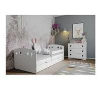 s - Lit Julie blanc tiroir et matelas inclus 140/80