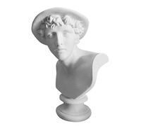 Kocreat Hermes Figurine en résine représentant un buste en plâtre de 15,2 à 19,1 cm - Figurine de Michel-Ange célèbre portrait - Réplique d'objets de collection pour décoration d'intérieur