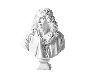 Kocreat Mini figurines d'esquisse en résine de 8,9 cm - Figurine de plâtre Michelangelo - Mythologie grecque - Réplique de buste - Idéale pour la décoration de la maison - Moliere