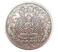 Kocreat Pièce de monnaie bouddhisme Bodhisattvas - Statues orientales des dieux - Réplique de pièces de monnaie morgan - Collection Avalokitesvara Bodhisattva