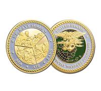 Kocreat Pièce de monnaie d'or représentant les grands Commandos américains Sea Air Land - Pièce de monnaie de collection
