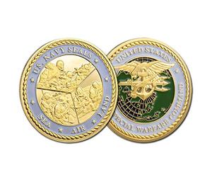 Kocreat Pièce de monnaie d'or représentant les grands Commandos américains Sea Air Land - Pièce de monnaie de collection