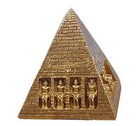 Kocris Casa Statues pyramide égyptienne Reptile Petit Pharaon Figurines Sculpture Or Aquarium Terrarium Décorations Réservoir de Poissons Ornement Tortue Lézard Tanks Décoration égyptienne