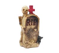 Kocris Casa Statuettes en forme de tête de mort pour reptile - Petite figurine pour aquarium, terrarium - Décoration d'aquarium - Tortue d'Égypte - Lézard - Décoration égyptienne