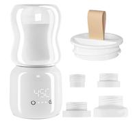 Kocusu Chauffe-biberon portable 10 000 mAh avec fluorescence, 4 adaptateurs, affichage, 4 températures réglables pour voyage, compatible avec MAM 53 mm, Nuk