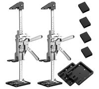 Kocusu Lot de 2 bras économes de travail 30 cm, outil de levage manuel pour carrelage jusqu'à 400 kg, outil de levage, pour plaques de plâtre, avec fonction de levage rapide, lève-meubles, lève-porte