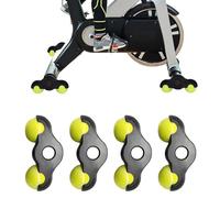 Kocusu Lot de 4 Rocker Plate Feet, Plaques de Rocker avec Les Entraîneurs Wahoo Kickr Core, Accessoires d'entraînement d'intérieur avec 8 Balles de Tennis Indoor Cycling