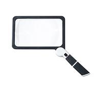 Kocusu Loupe de Lecture Rectangulaire, Loupe de Lecture Lumineuse Pliable, Loupe Grossissante X5 avec 48 Lumières à LED, Loupe de Lecture Lunette pour Les Seniors, L'Artisanat, Les Horlogers