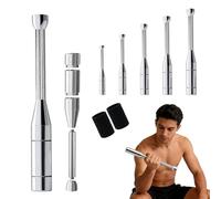 Kocusu Macebell réglable 3-8 kg, clubs indiens 6 en 1, Clubbell pour entraînement de force avec bande Ristband, haltères réglables pour tout le corps, muscles, épaules, poignées et avant-bras