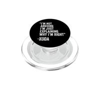 Koda Citation drôle d'anniversaire personnalisé Idée d'ingénieur PopSockets PopGrip pour MagSafe