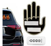 KODAA Lumière Doigt Voiture - Geste du Doigt du Milieu LED Light Funny Road Rage Signs | Signe fenêtre arrière Conception Doigt pour SUV, Hommes, Camion, Voiture