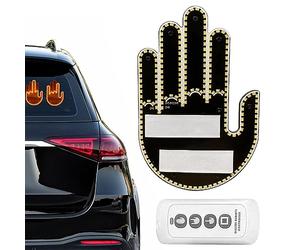 KODAA Lumière Doigt Voiture - Geste du Doigt du Milieu LED Light Funny Road Rage Signs | Signe fenêtre arrière Conception Doigt pour SUV, Hommes, Camion, Voiture