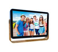 KODAK 10 Pouces En bois Cadre photo numérique avec diaporama automatique et mémoire intégrée - Intégré Li-batterie-Bleu d’océan