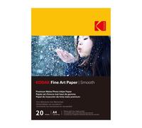KODAK - 20 feuilles de papier photo 230g/m2, mat, Format A4 21x29,7cm, Impression Jet dencre effet lisse - 9891092