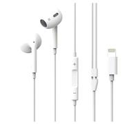 Kodak 210+ - Écouteurs avec micro - intra-auriculaire - filaire - Lightning - isolation acoustique - blanc