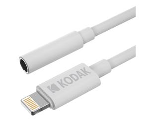 Kodak 30425842 câble de téléphone portable Blanc 0,1 m 3,5mm Lightning
