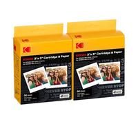 KODAK 4PASS 7.6x7.6cm Cartouche de Film Color(60 Feuilles) pour KODAK Mini 3 Retro and Mini Shot 3 Retro, Jaune