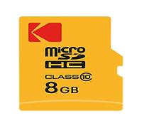 Kodak Carte microSDHC 8 Go Classe 10 avec adaptateur pour smartphones et tablettes
