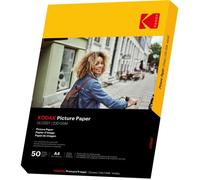 KODAK 9891267 - 50 feuilles de papier photo 230g/m², brillant, Format A4 (21x29,7cm), Impression Jet d'encre