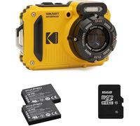 Kodak Waterproof WPZ2 jaune zoom 4x, WiFi + batterie supplémentaire + carte mémoire 16 Go