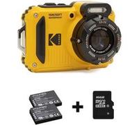 Kodak Waterproof WPZ2 jaune zoom 4x, WiFi + batterie supplémentaire + carte mémoire 16 Go