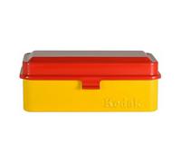 Kodak Boîtier film 120/135 – Acier rétro, 8 rouleaux 120 / 10 rouleaux 35 mm – Rouge (film non inclus)