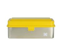 Kodak Étui pour films 120/135 – Boîtier acier rétro, 8 rouleaux 120 / 10 rouleaux 35 mm – Jaune