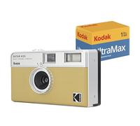 Kodak Appareil photo argentique Ektar H35 – 35 mm demi-format – Beige + pellicule 35 mm 24 poses